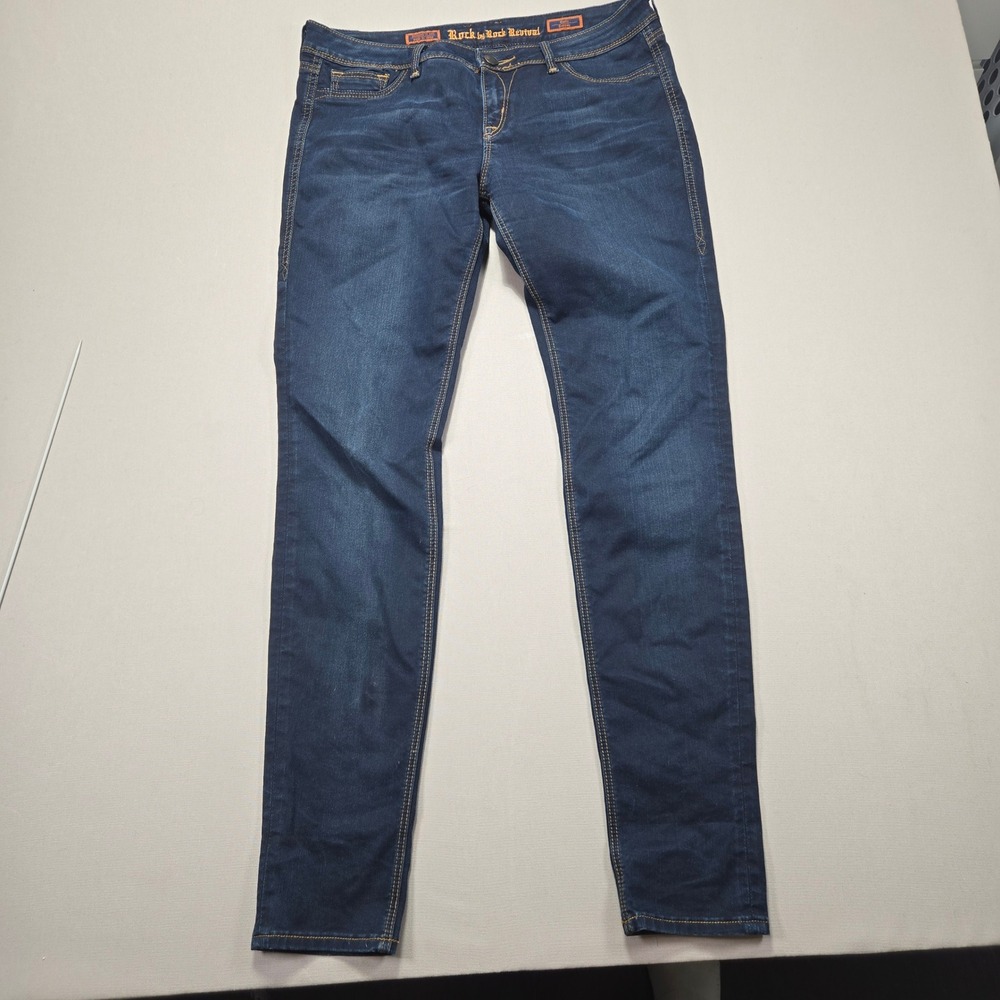 Rock Revival Carla‎ Legging Jeans Women's Size 30 Dark Wash Denim